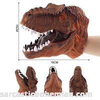 LtrottedJ Dinosaur Hand Puppets Role Play Realistic Tyrannosaurus Rex Head Gloves Soft Toy E E B07KC2WWS4